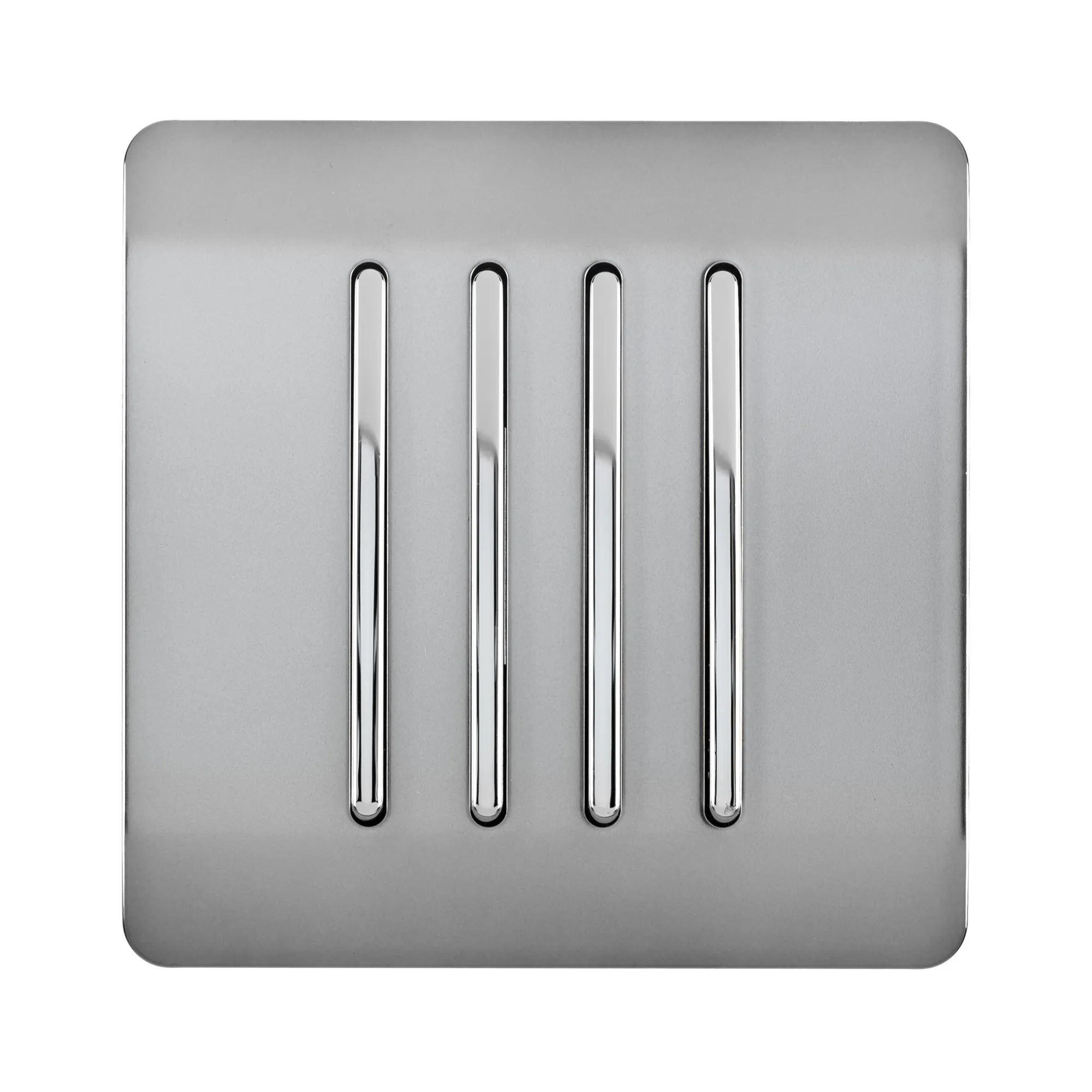 ART-SS8BS  4 Gang 2 Way 10 Amp Rocker Brushed Steel